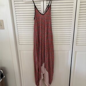 • forever 21 boho printed maxi slip dress | s •